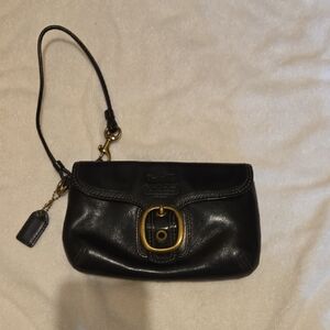 Coach Vintage Black Wristlet Clutch